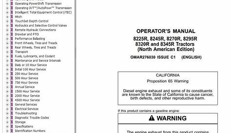 john deere e120 operators manual pdf