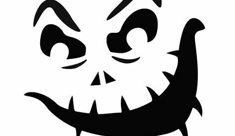 scary jack-o lantern faces printable
