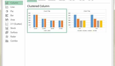 insert clustered column chart