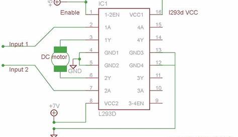 L293D is a typical Motor driver or Motor Driver IC which allows DC