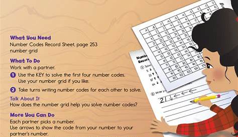 maths codes worksheet