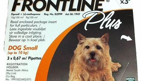 Frontline Plus Dog 0-22 lb – 3 doses – Must Love Dogs Blog
