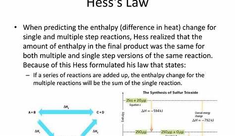 hess's law worksheets