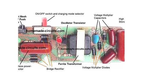Rechargeable Electronic Mosquito Bat Circuit Diagram - Wiring View and