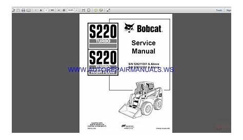 bobcat s220 service manual