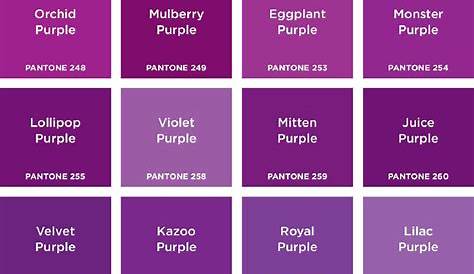 Purple Color Chart
