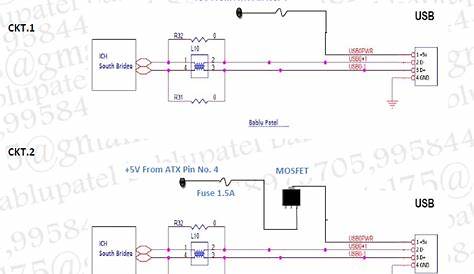 Bablu Patel: USB Port Circuit Diagram and its problem in Desktop