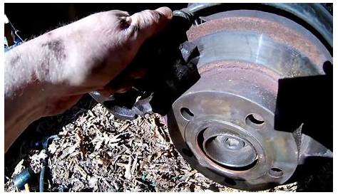 01 Audi A4 B5 Rear Brakes and Rotors and the Bolt from Hell - YouTube