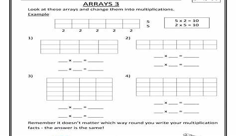 Brilliant Multiplication Arrays Worksheets Grade 3 that you must know