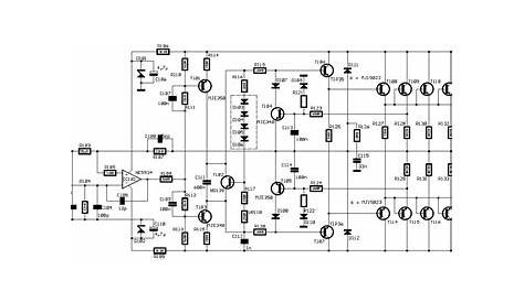 250 watts power amplifier circuit diagram