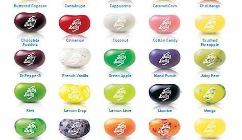 jelly bean flavors chart
