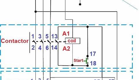 3 phase dol starter circuit diagram