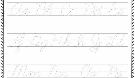 Free Cursive Alphabet Letters Printable - Free Printable Worksheet