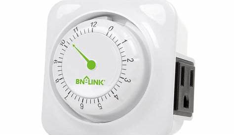 BN-LINK 12 Hour Mechanical Countdown Timer with Grounded Pin - Energy