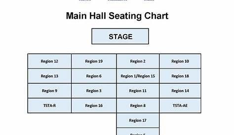 Main Hall Seating Chart