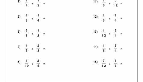 grade 8 fractions worksheet