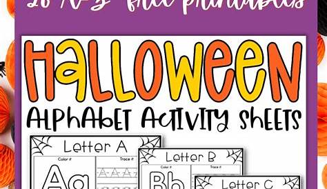 halloween alphabet worksheets