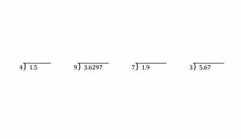 Dividing Various Decimal Places by a Whole Number (A)