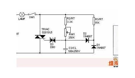 scr light dimmer circuit diagram