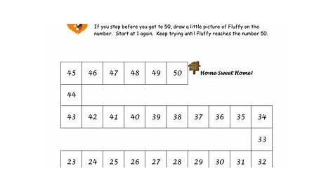Counting to 50, Counting Reliably, Worksheet, Assessment | Teaching