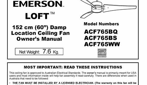 EMERSON ACF765BS OWNER'S MANUAL Pdf Download | ManualsLib
