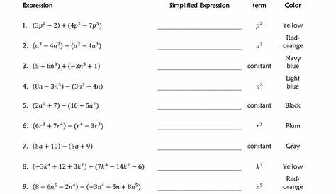 Adding And Subtracting Polynomials Worksheet — db-excel.com