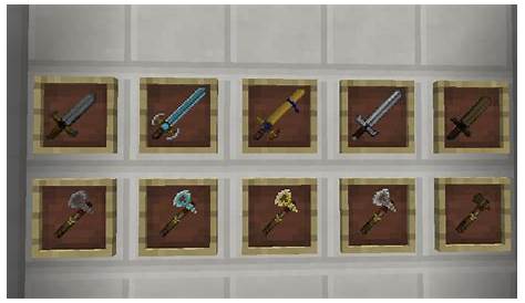 weapon and tool texture pack minecraft