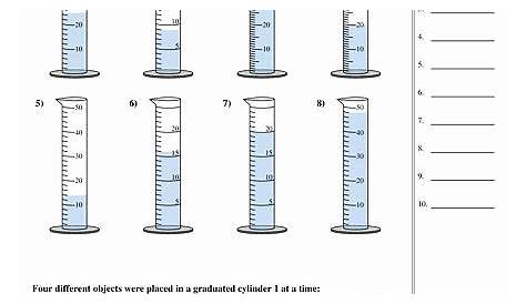 worksheet on liquid volume