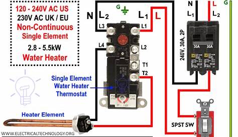 How to Wire Single Element Water Heater and Thermostat? - EU-Vietnam
