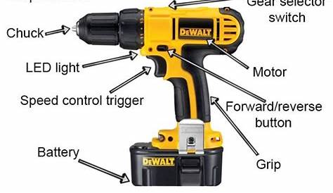 What are the basic parts of a cordless drill driver? - Wonkee Donkee Tools