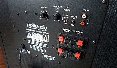 Polk Audio PSW 10 10-inch, 100W Powered Subwoofer PSW10 - Black Finish