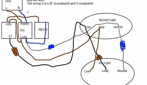 Emergency Light Wiring Diagram Non Maintained | Decoratingspecial.com