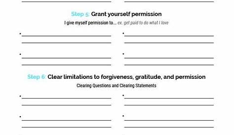 self sabotage worksheets