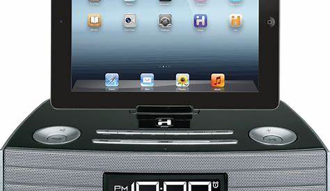 iHome iBT97 FM clock radio with Bluetooth® and USB charging at