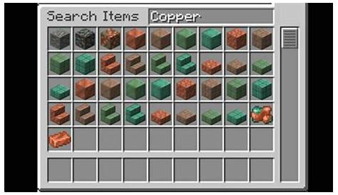 what can you make with copper minecraft
