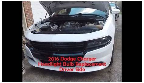 2016 Dodge Charger Headlight bulb and socket replacement driver side