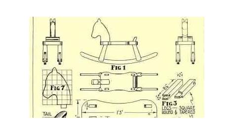 Wooden Rocking Horse Plan … | Wooden rocking horse plans, Wooden toys