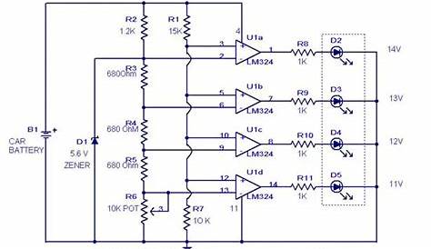Voltmeter circuit using LED | Todays Circuits ~ Engineering Projects