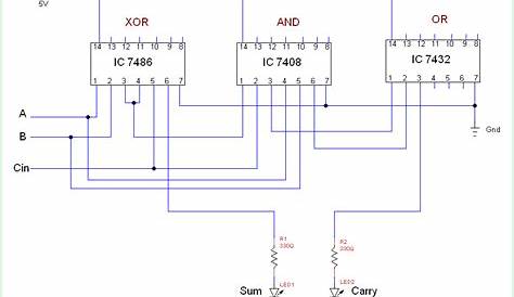 full adder circuit diagram - theoryCIRCUIT - Do It Yourself Electronics