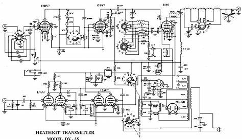 HEATHKIT DX-35 TRANSMITTER SM Service Manual download, schematics