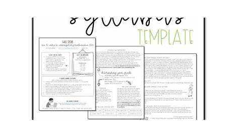 syllabus template pdf