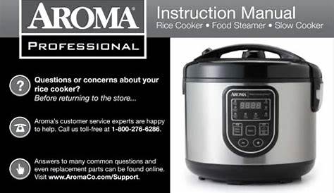 Aroma Rice Cooker Manual Arc 980SB Instruction Manual - YouTube