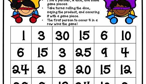 multiplication games for grade 4