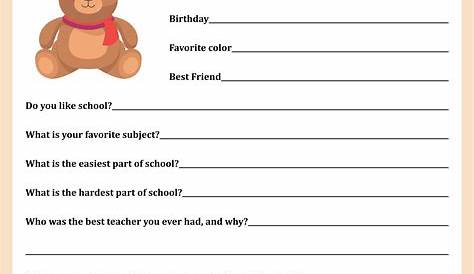 get to know students worksheets