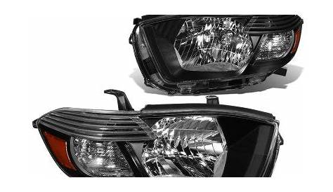 Toyota Highlander 2008-2010 Black Headlights | A1350S8I102