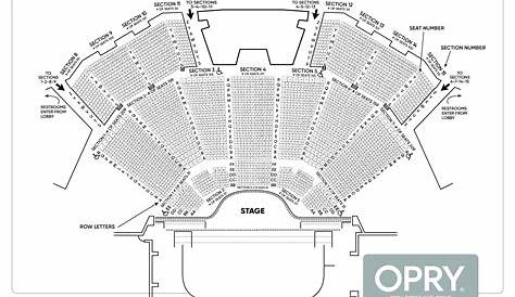 grand ole opry seating chart tier 2