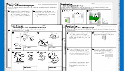 Scale Drawing Worksheets 7th Grade