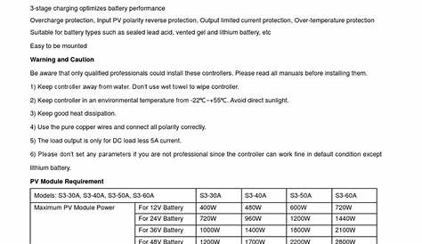 MPPT Solar Controller Manual From MakeSkyBlue | PDF | Solar Panel