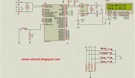 digital watch circuit diagram