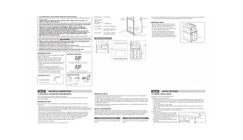 KitchenAid Combination Wall Oven Installation Guide | Manualzz
